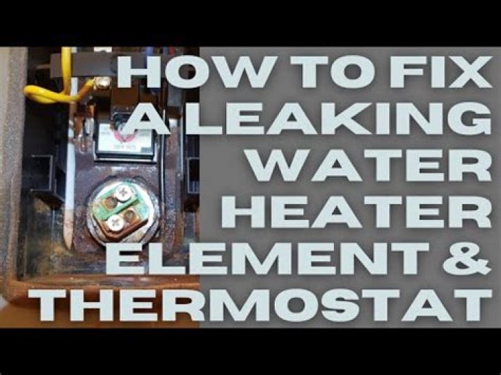 Can a water heater leak from the heating element?