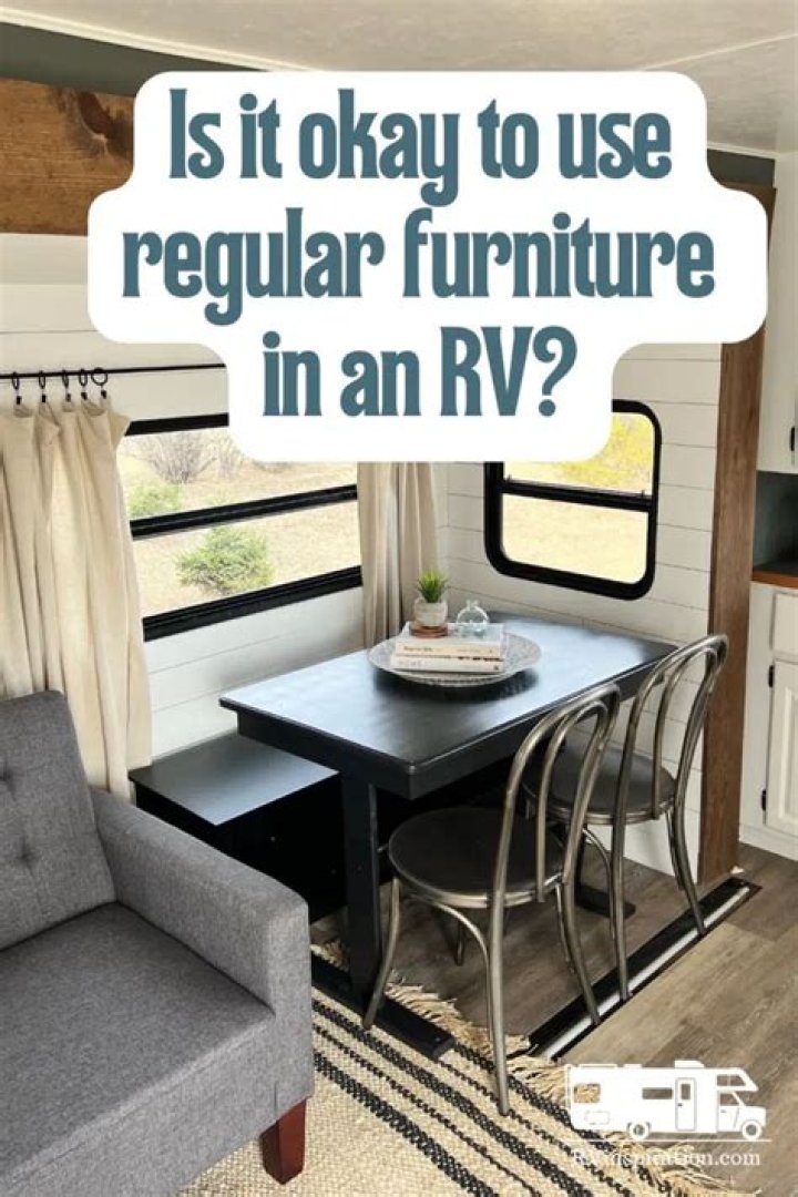 Can you replace RV furniture with regular furniture?