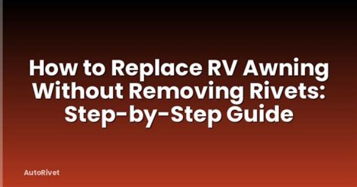 Can you replace the awning on an RV without removing it?