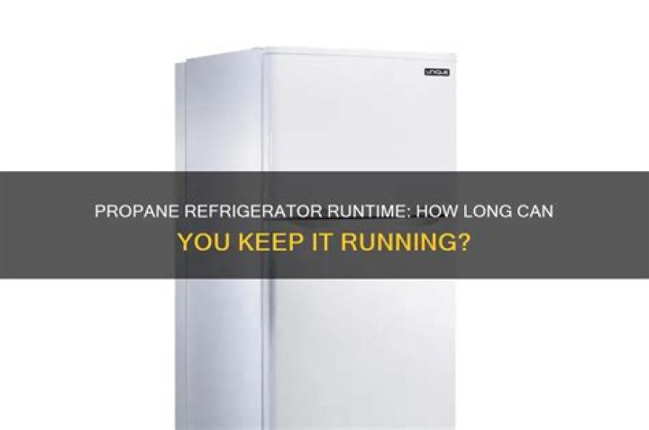 Can you run a refrigerator off propane?