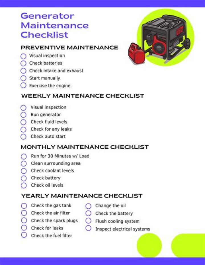 How do I check the condition of my generator?