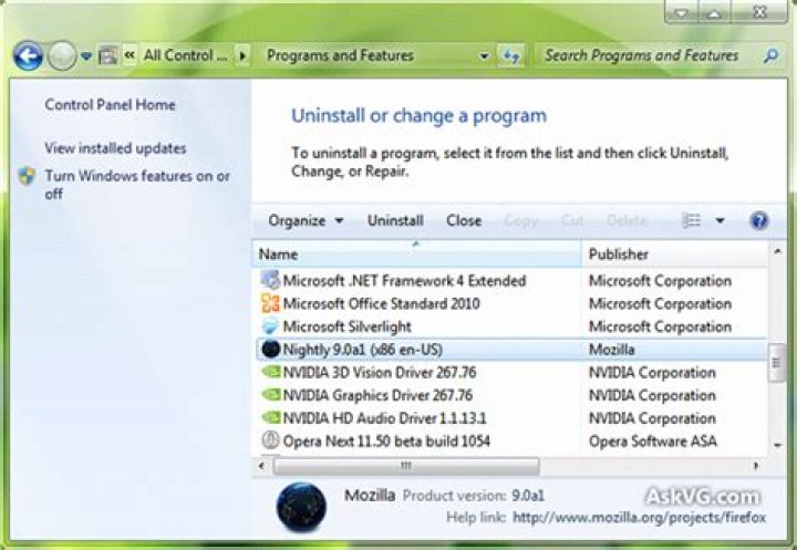 How do I force a program to uninstall from Control Panel?