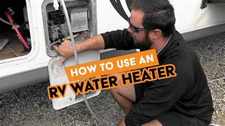 How do I hook up my RV water heater?