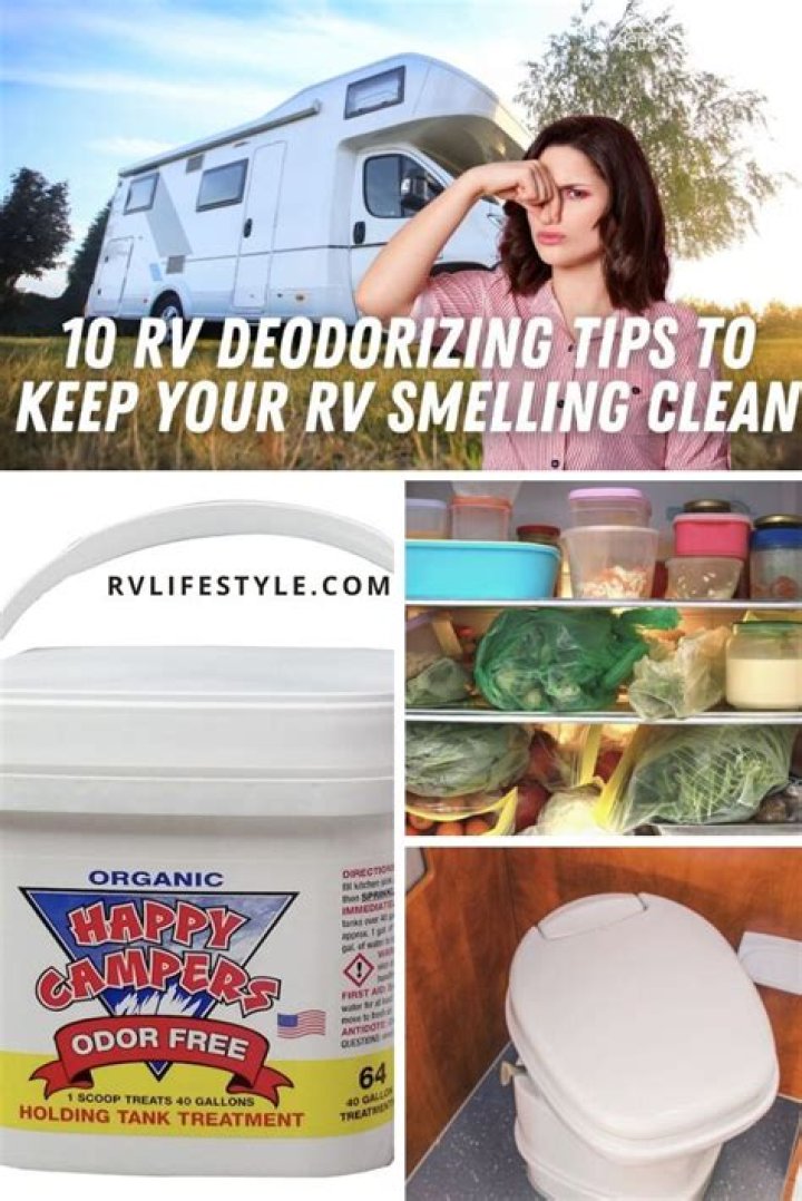How do I keep my camper from smelling?
