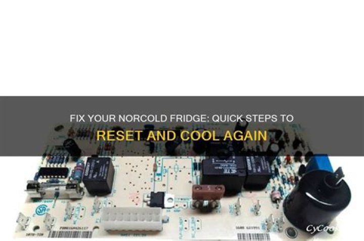 How do I reset Norcold when no co flashes?