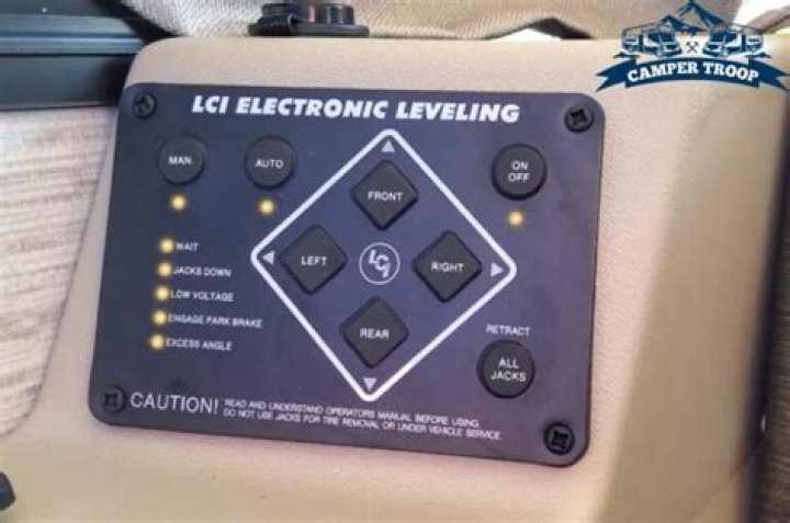 How do I retract my LCI electronic leveling system?
