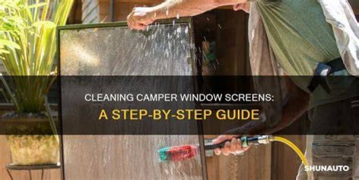 How do you clean RV screens?
