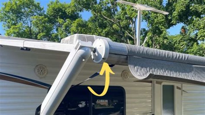 How do you remove an awning from a RV?