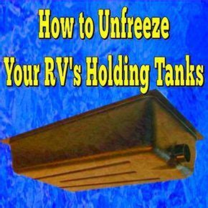 How do you unfreeze a GREY water tank valve?