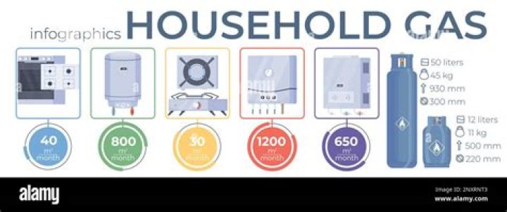 How much gas does a domestic fridge use?