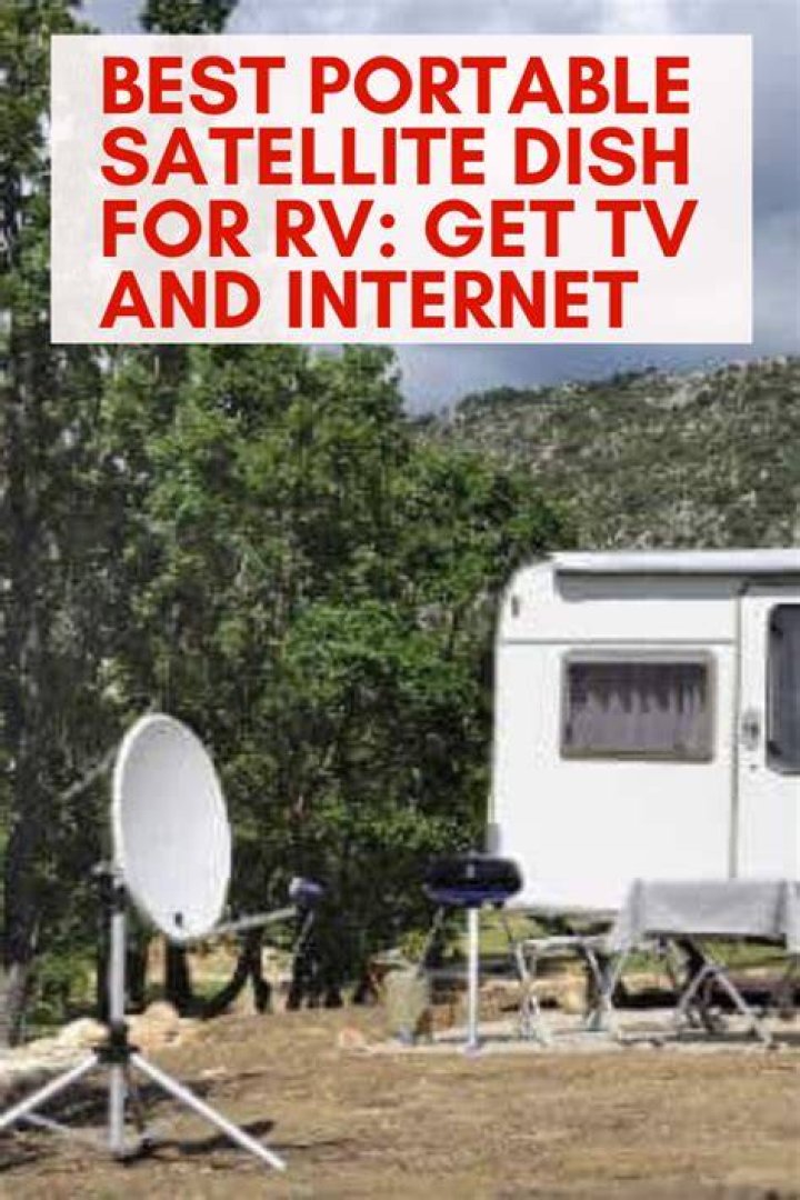 How to connect a portable satellite dish when the RV?