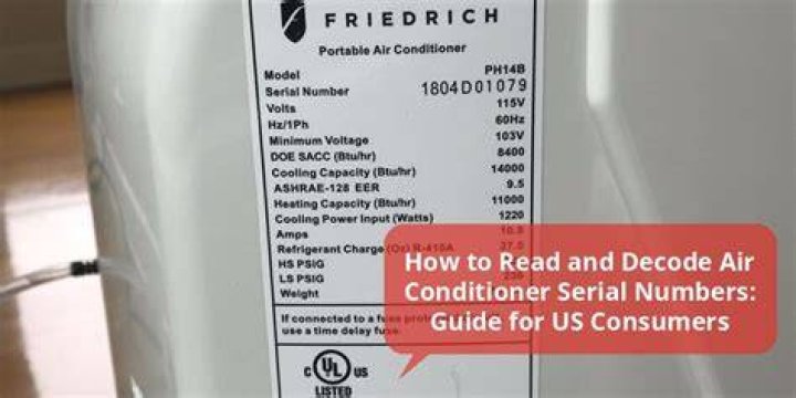How to find the serial number on an air conditioner?