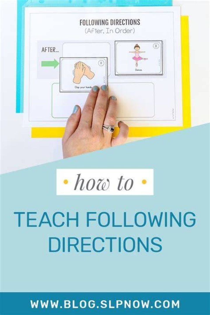 How to teach the skill of following directions?