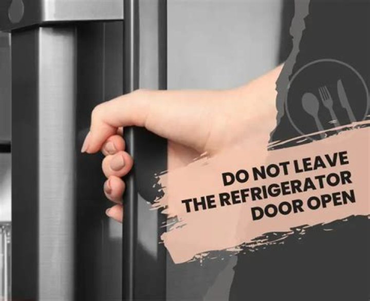 What happen if refrigerator door is open?