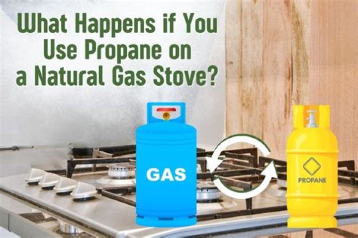 What happens if you use propane on a gas stove?
