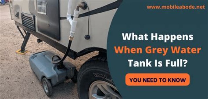 What happens when grey water tank is full?