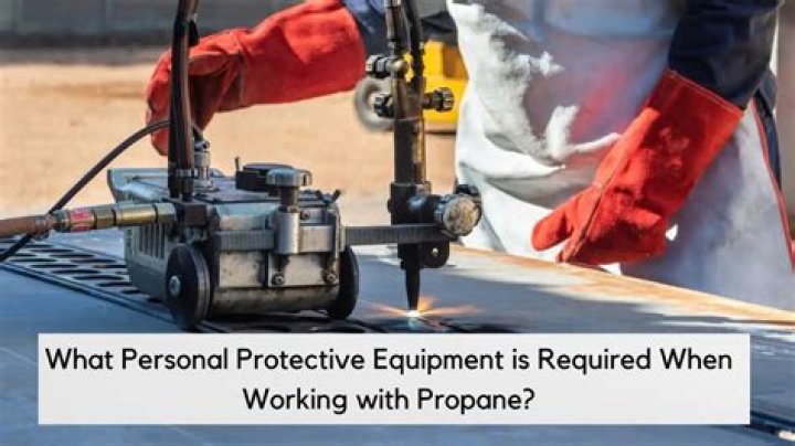 What PPE is required when working with propane?
