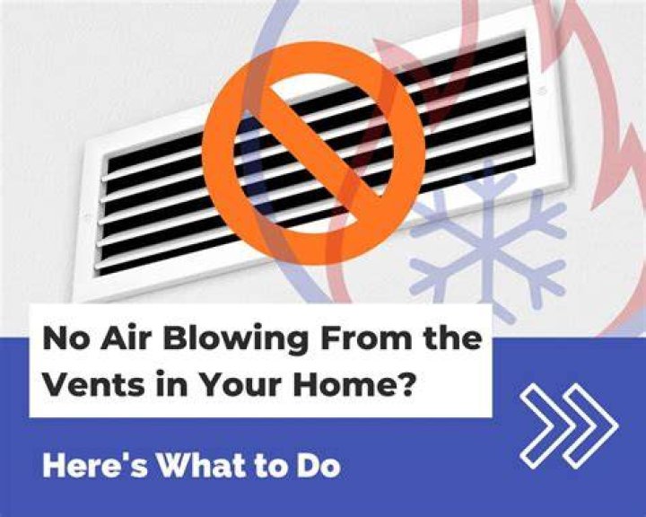 What to do if there is no air coming out of the vents?