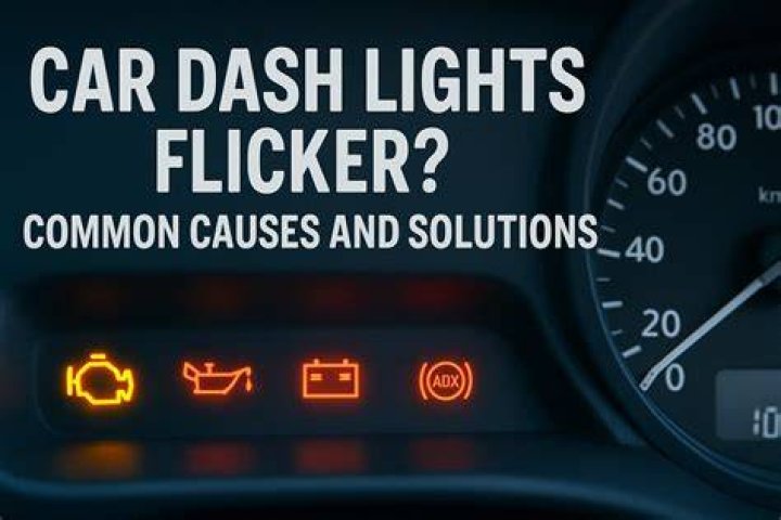 What would cause my dash lights to flicker?