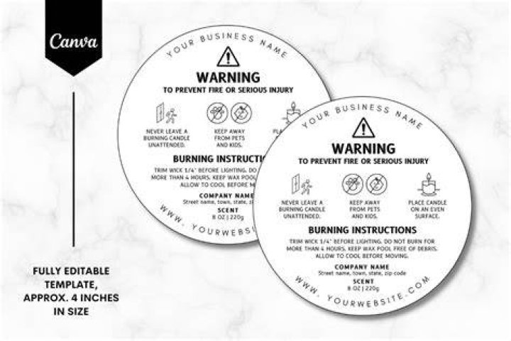 When do you need to put a warning on a label?