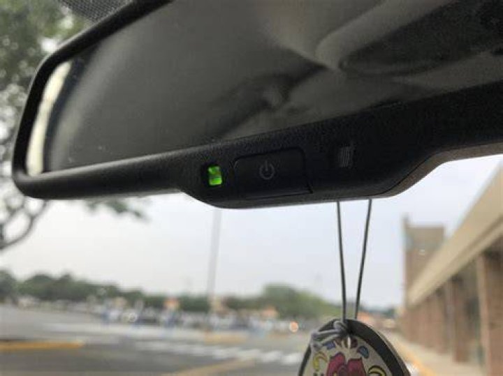 Why does my rear view mirror have a power button?