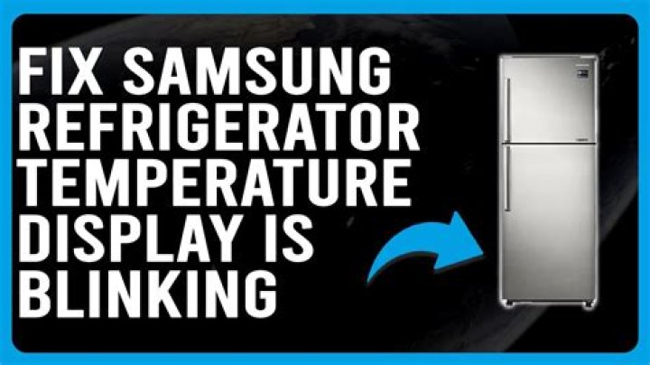 Why is my fridge temp blinking?