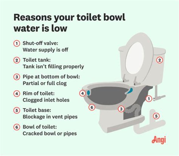 Why is my toilet water low?