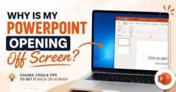 Why is PowerPoint opening in corner of screen?
