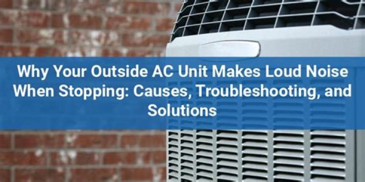 Why the AC unit makes noise before stopping?