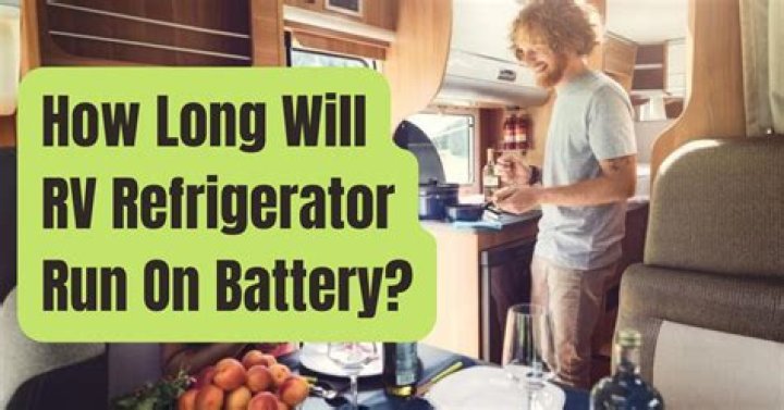 Will RV refrigerator run without battery?